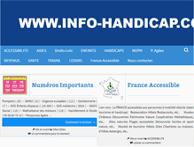 Tablet Screenshot of info-handicap.com