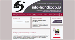 Desktop Screenshot of info-handicap.lu