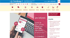 Desktop Screenshot of info-handicap.ch